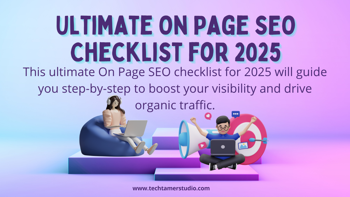SEO On Page Check List 2025